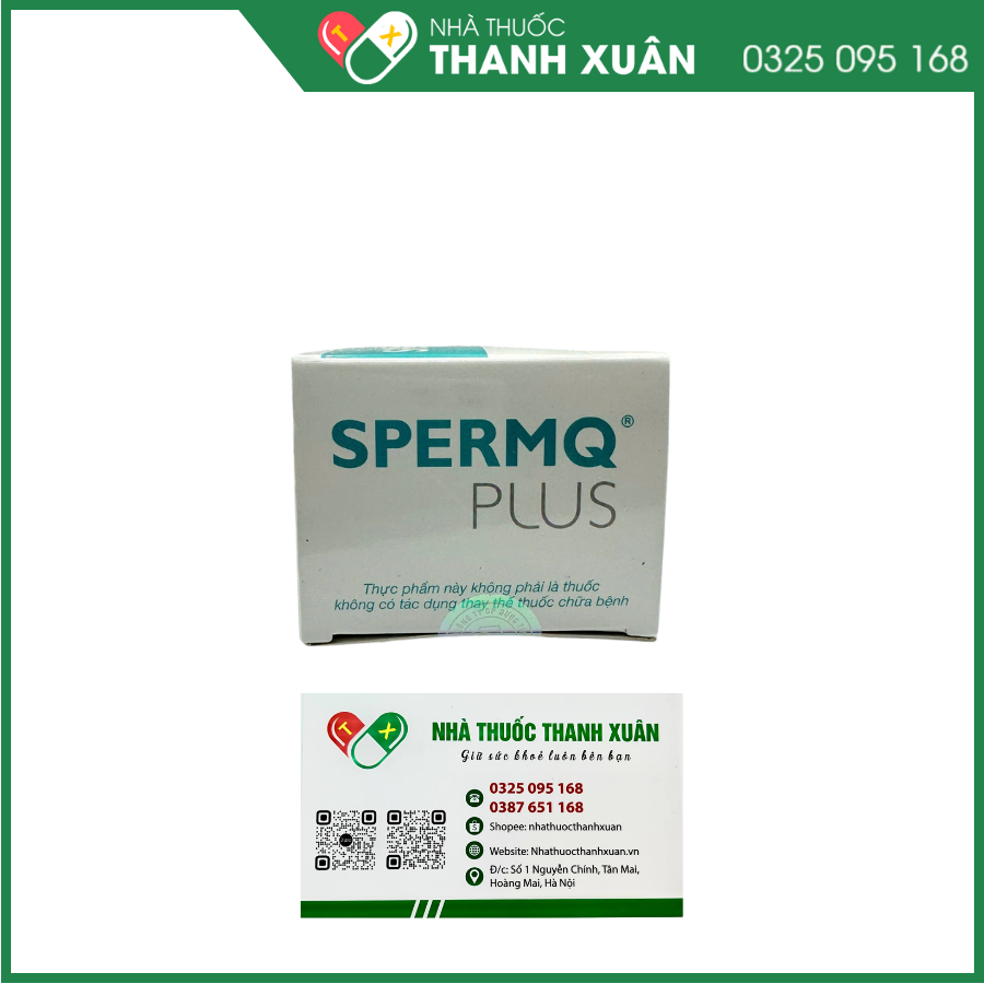 SPERMQ PLUS Giúp tăng số lượng và chất lượng tinh trùng